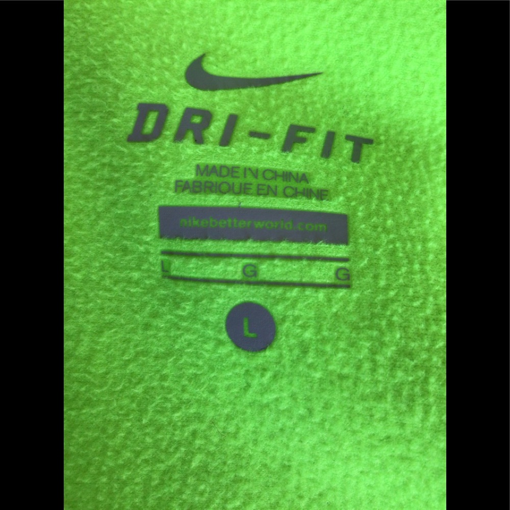 Nike Dri-Fit Lime Green and Black Jacket - Picture 8 of 11